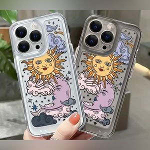 Sun Moon Transparent Black Lens All-inclusive Phone Case For IPhone 11 Pro Max